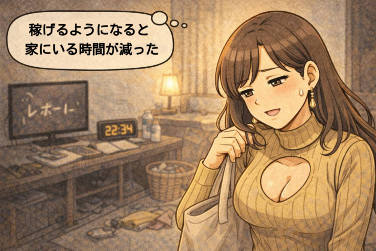 月に100万稼ぐ凄腕メンエス嬢、麗華の日常 83話