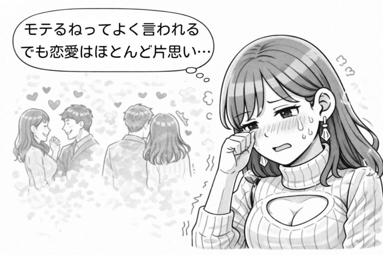 「モテるねって良く言われる、でも恋愛はほとんど片思い」麗華105話