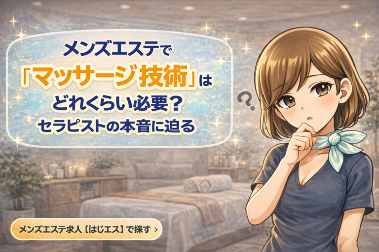 メンズエステでマッサージ技術はどれくらい必要？セラピストの本音に迫る133