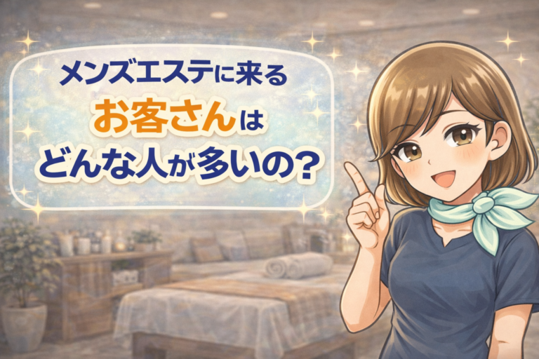 メンズエステに来るお客さんはどんな人が多いの？131