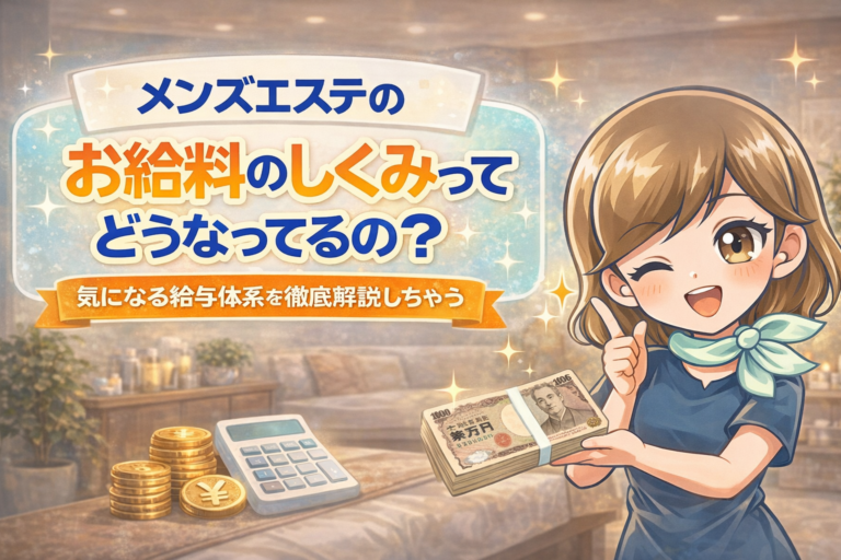 メンズエステのお給料のしくみってどうなってるの？ 気になる給与体系を徹底解説しちゃう 128
