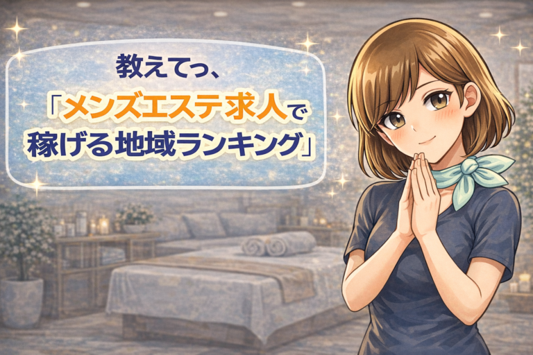 教えてっ、「メンズエステ求人で稼げる地域ランキング」
