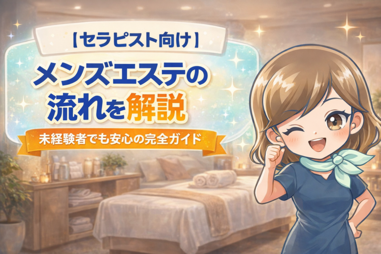 「セラピスト向け」メンズエステの流れを解説。未経験者でも安心の完全ガイド 125