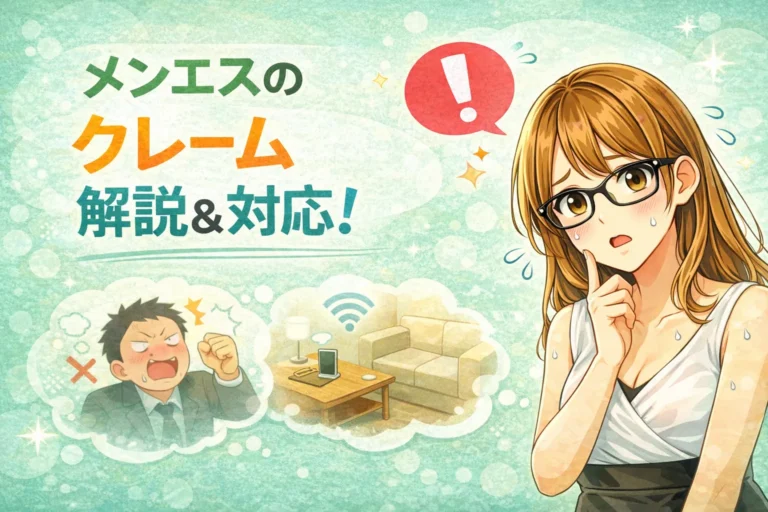 どうする？メンエスのクレーム解説＆対応！